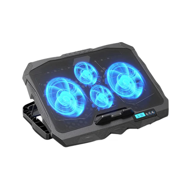 Gaming Laptop Cooling Pad with 4 Cooling Fans,Laptop Fan Cooler Pad for 17.3 Inch,Notebook Cooler Stand with 5 Height Adjustable