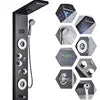 Modern OEM ODM DIY Customized Wall Mounted Bathroom Shower Faucet Mixer Tap Stainless Steel SPA Back Jet Massage Shower Panel