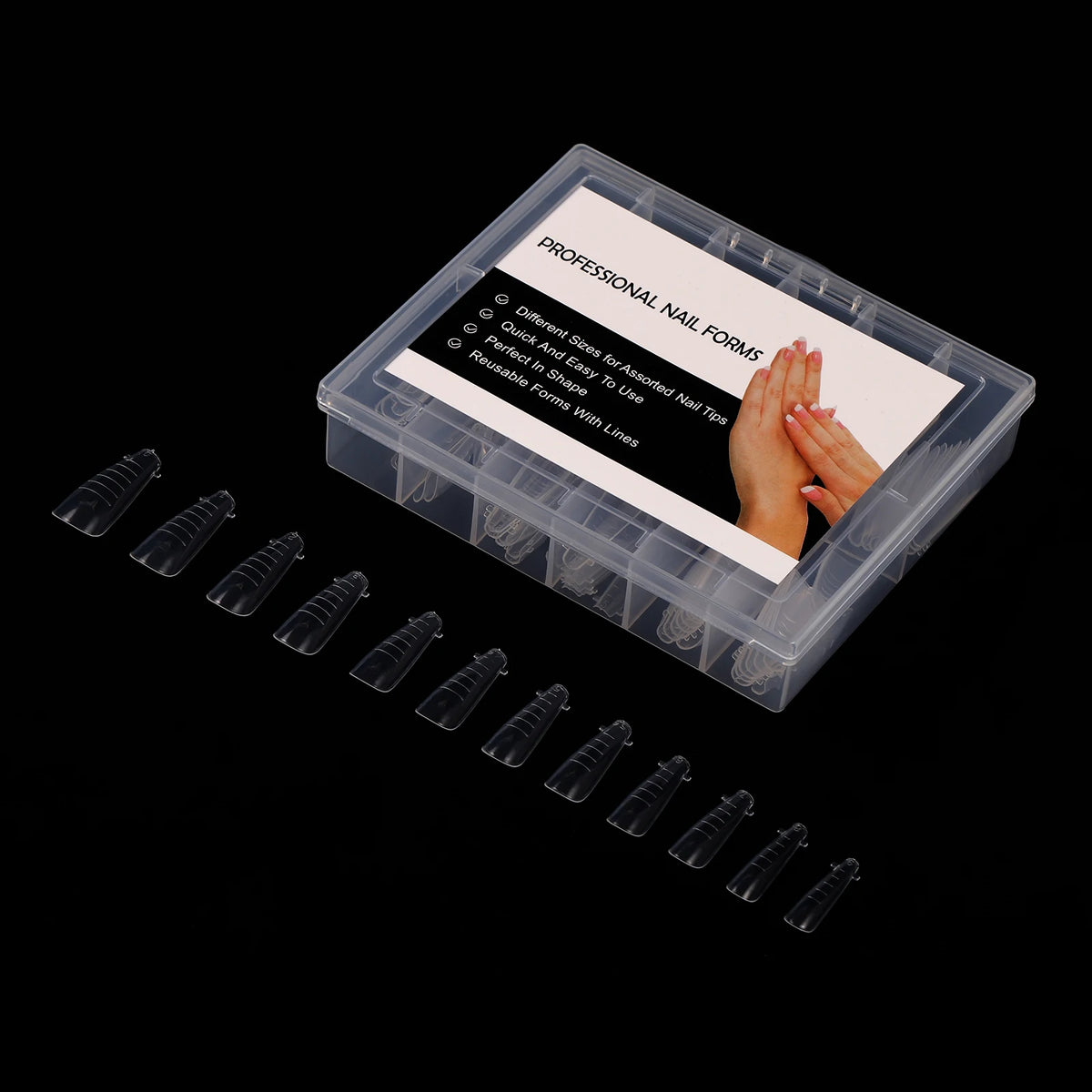 BNG Top Forms for Nails Dual Forms Nails Forms for Extension Full Cover Quick Building Gel Mold Tips Poly Nail Gel Mold