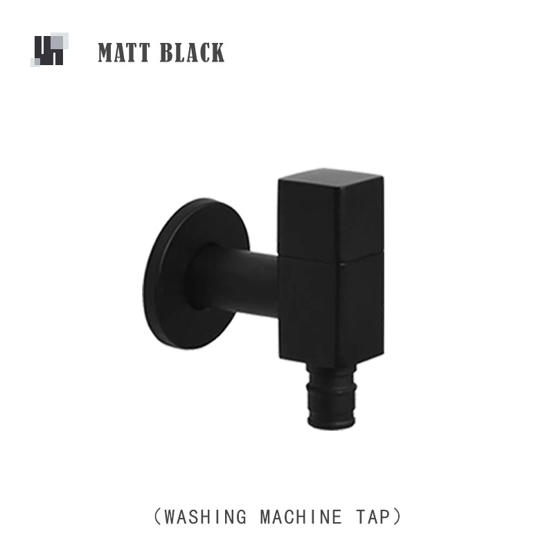 Washing Machine Faucet Tap Outdoor Garden Mop Pool Wash Faucets Bathroom Square Wall Mounted Solid Brass Sink Cold Water Tap