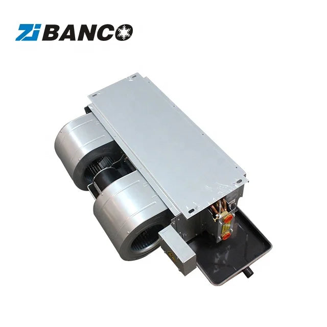 CE Standard Ceiling Duct Fan Coil Chilled Water Fan Coil 3 Speed Horizontal Concealed Fan Coil Unit 1.8-12.6KW Cooling Capacity