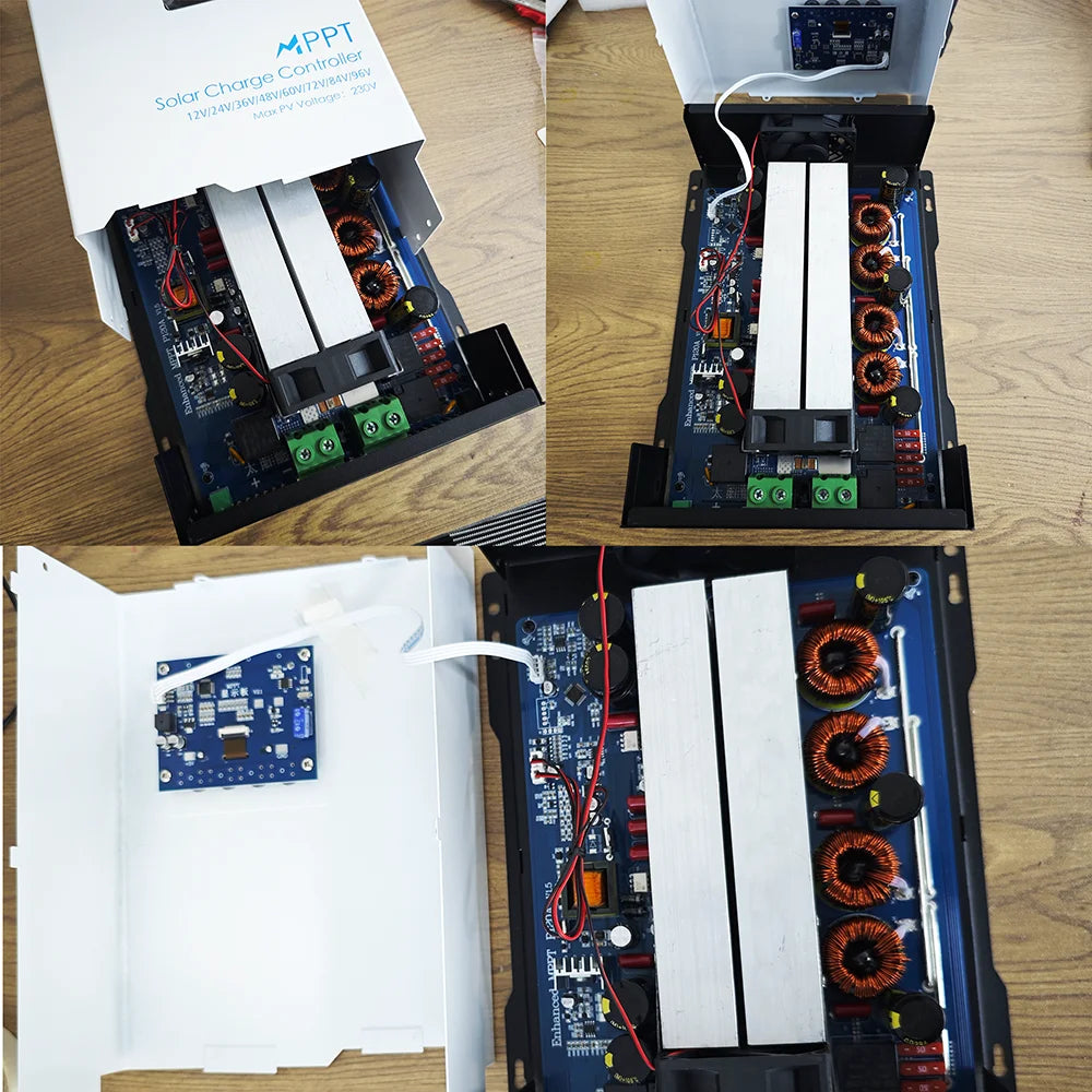 Factory Price 120A MPPT Solar Charge Controller 230V PV Input Auto for 12V/-96V LCD Display RS485 95-99% Efficiency Home Use