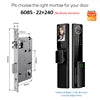 6068 Mortise Smart Door Lock Palm Vein Face Recognition with Camera Matter Tuya WiFi Fingerprint Password Card Key Security