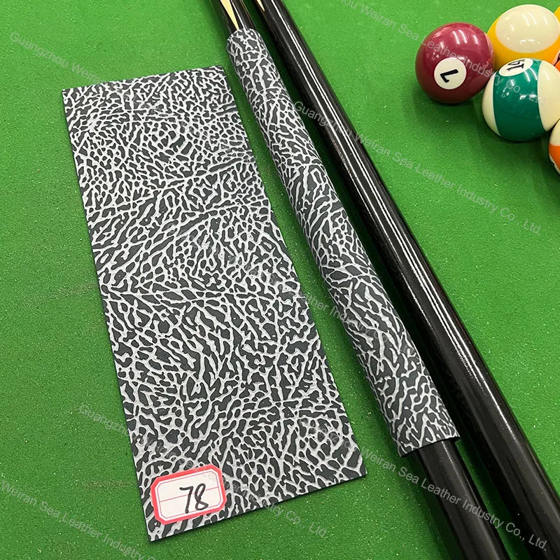 Genuine Cow Skin Pool Billiards Cue Grips Non-Slip Protective Sleeve Wrap with Different Print Pattern Genuine Leather Club Wrap