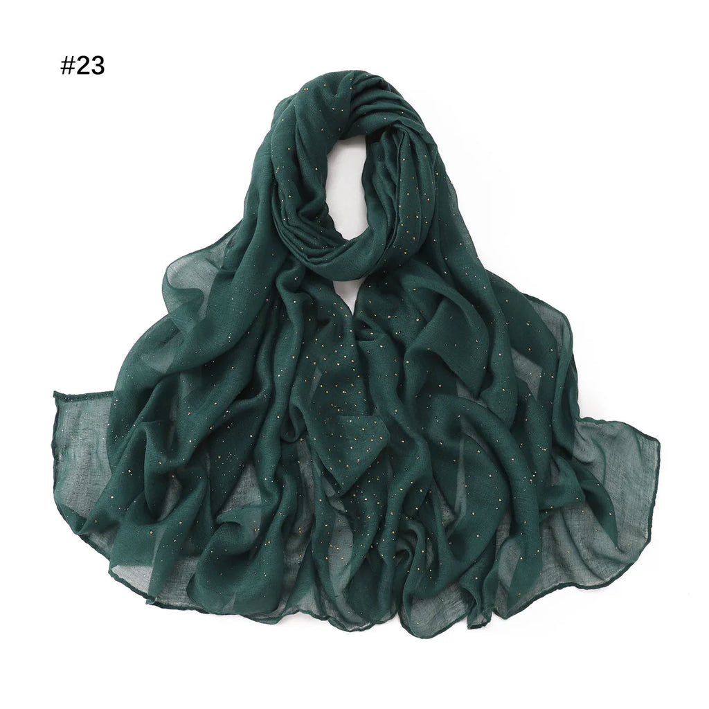 Zifeng OME Travel Photo Art Pure Color Full Star Hot Diamond Cotton Linen Monochrome Cape Scarves & Shawls