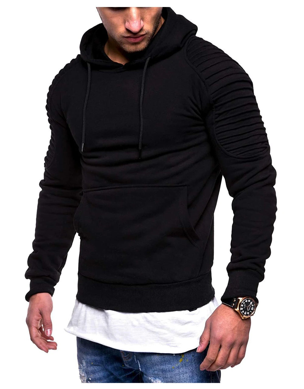 DIMUSI Hooded Mens Casual Camouflage Windbreaker Sweatshirt Coats Mens Streetwear Hip Hop Hoodies Sportswear Tracksuits Clothing