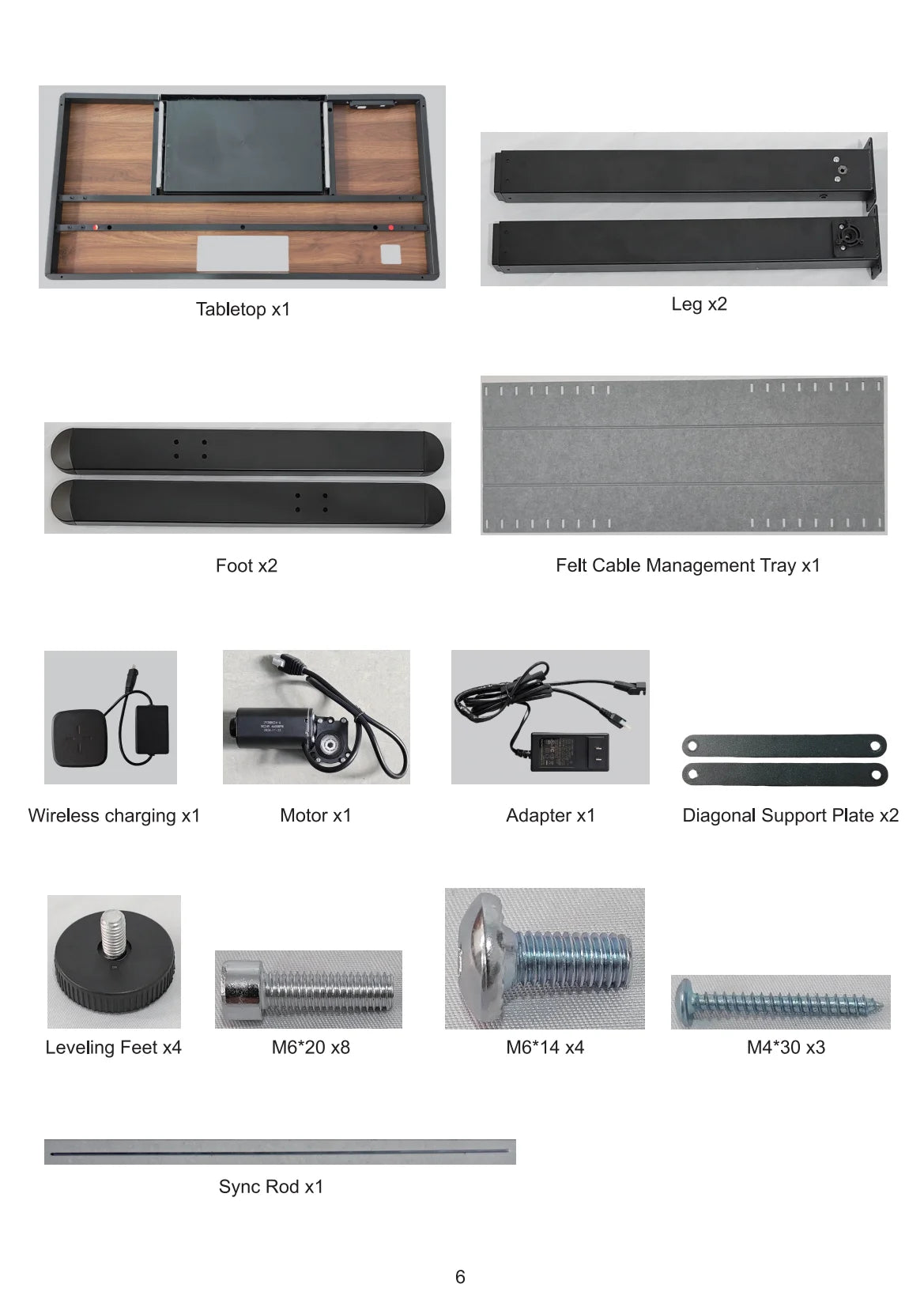 Ready to Ship Standing Desk with Drawer Wireless Charging Cable Management, Height Adjustable Desk in USA Warehouse