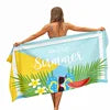 Wholesale 75*150CM Quick Dry Large Bath Towel Sand Free Towel Beach Cotton Microfiber Beach Towel With Logo Custom Print