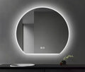 2025 New Modern Design LED Lighted Illuminated 90X80 Glass Makeup Mirror Bedroom Desktop Grooming Dropshipping Home Decor