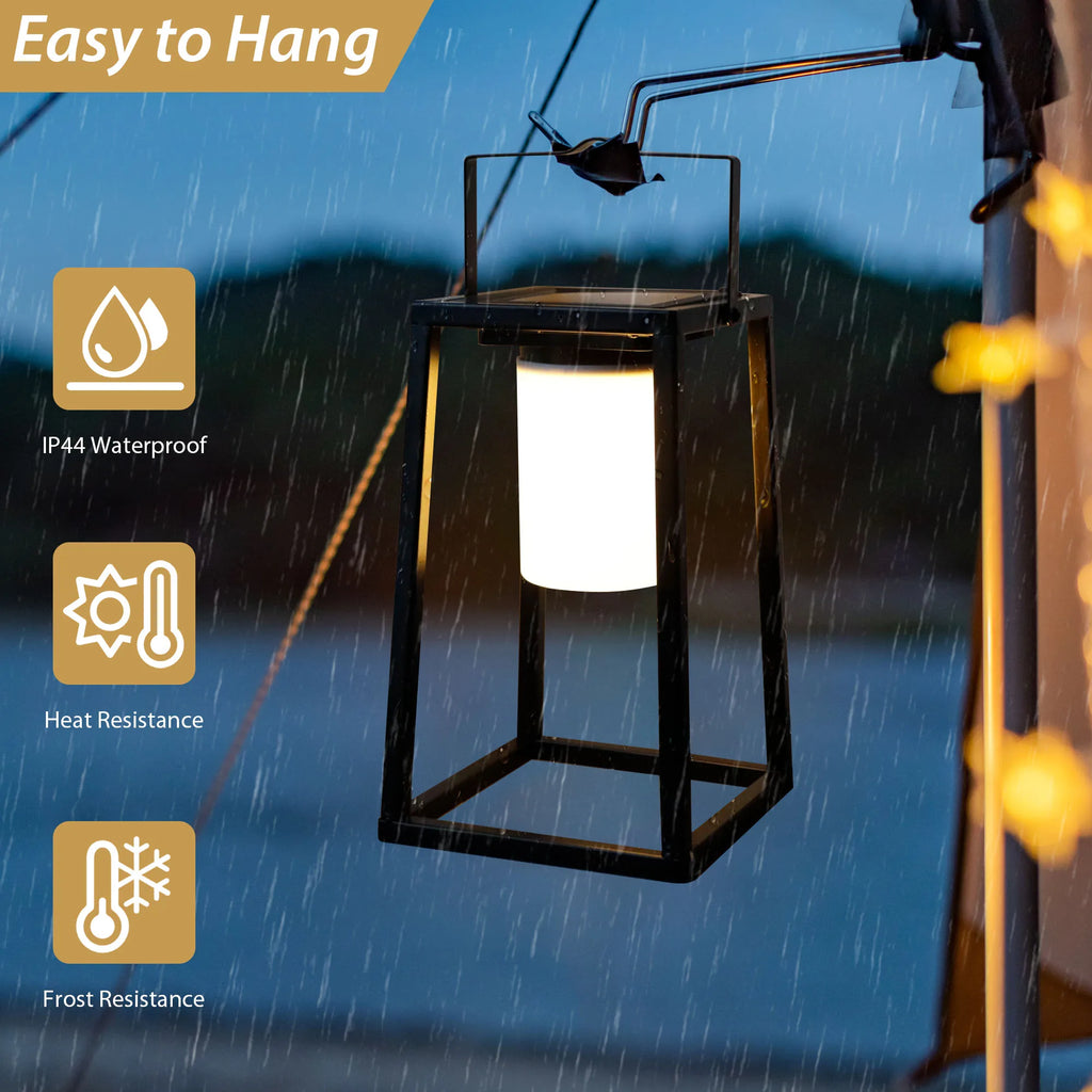 Metal Solar Garden Lantern Outdoor Waterproof Villa Patio Landscape Lamps