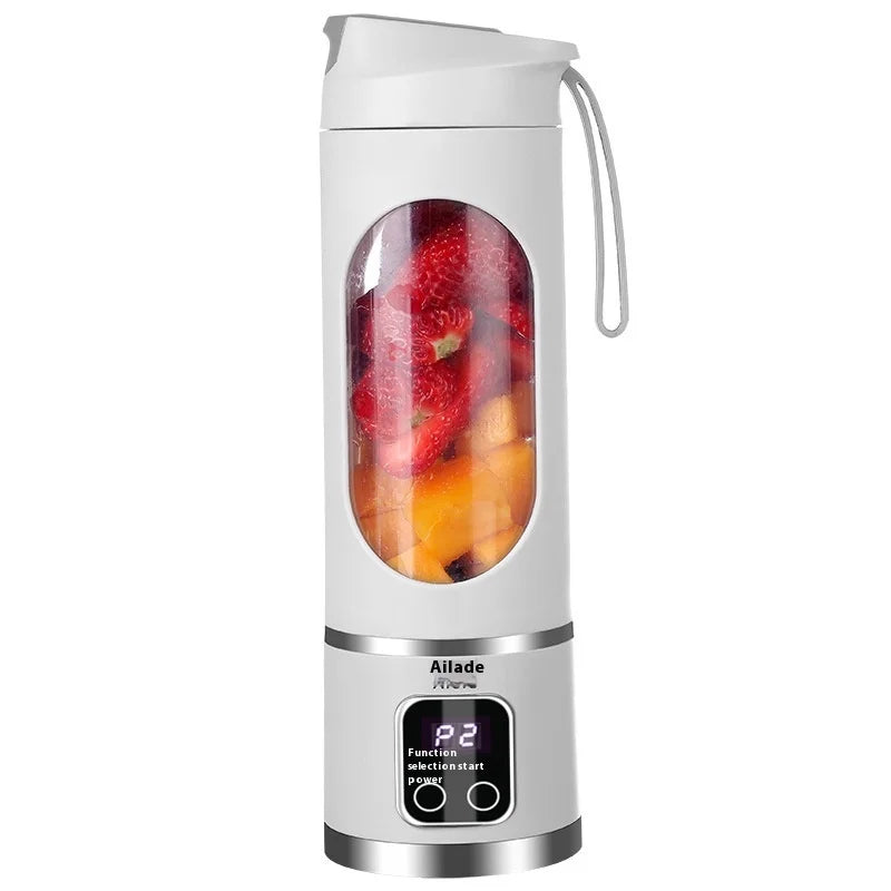 Portable Stainless Steel Blade Mini Fruit Juicer Cross-Border Multifunctional Electric Cup USB Power Source for Household Use