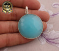 925-Sterling Silver Fine Jewelry Pendant & Charm High Quality Natural Onyx Gemstone Light Pendant Gold Plating Women's Classic