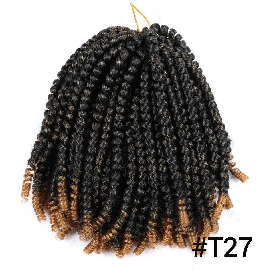 Ombre Spring Twist Braiding Hair Synthetic Crochet Braids Passion Twist Pre-Twist Crochet Hair Extensions Jamaica Bounce Twist