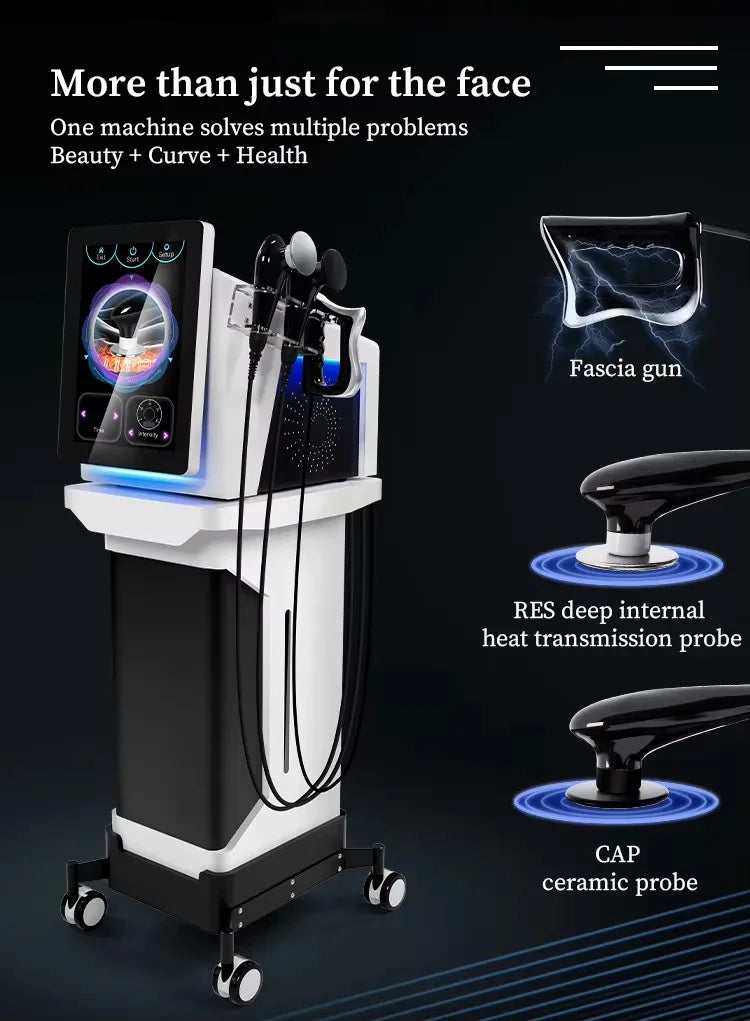 Tecar Therapy Indiba 448Khz Monopolar RF CET Face Lifting RET Body Contouring 448K Reduction Diathermy RF Machine