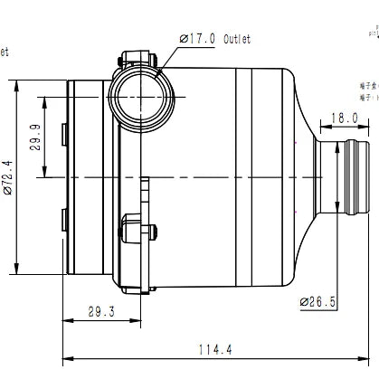 80mm Small Size 13.3kpa High Pressure Big Capacity Dc Electric Mini Centrifugal Industrial Exhaust Turbo Hot Air Blower Fan