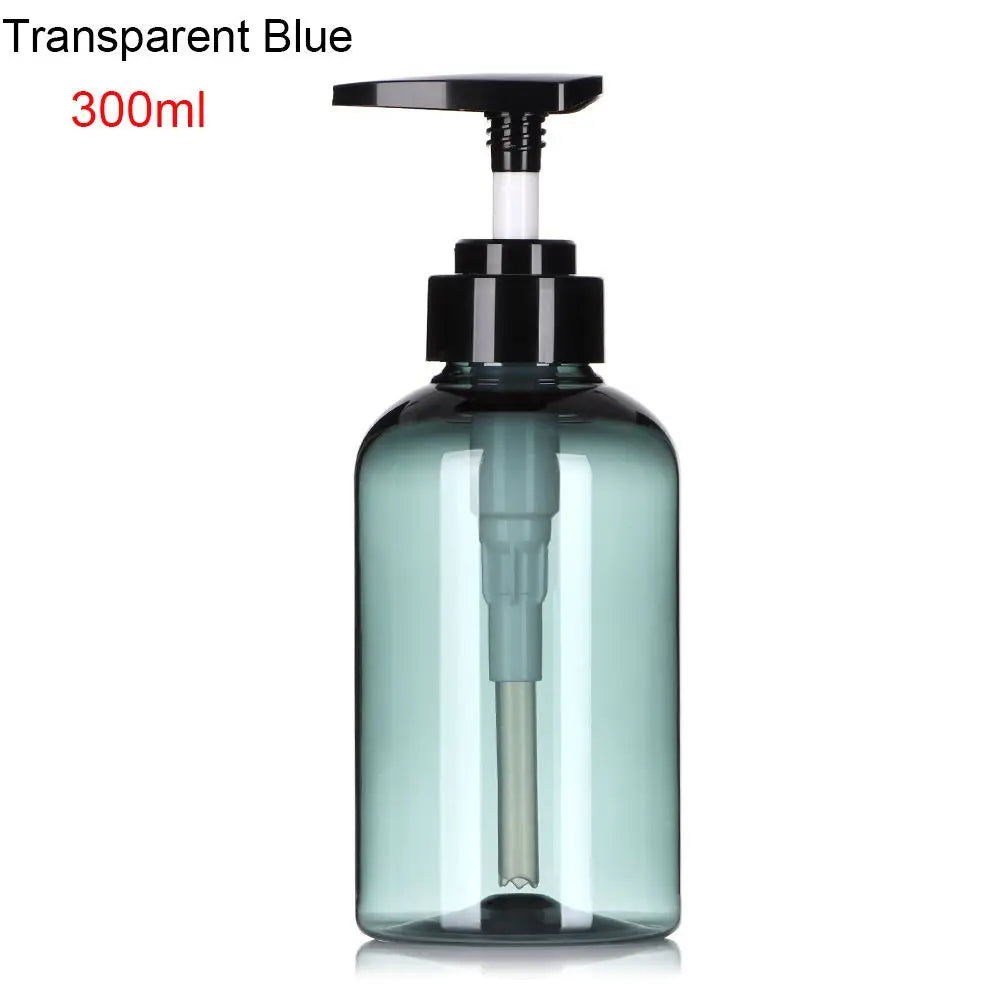 300/500ml Refillable Clear Empty Bottle Soap Dispenser Shower Gel Shampoo Dispenser Bottles Press Pump Lotion Bottle Reusable