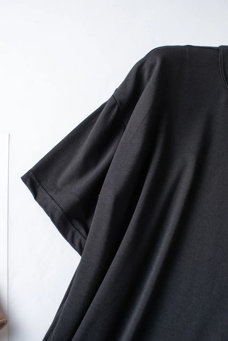 2026 Summer New Pajama Set Women's Modal Short Sleeve Shorts Two Piece Set Ladies Solid Loose Large T-shirt Homewear Women Shirt