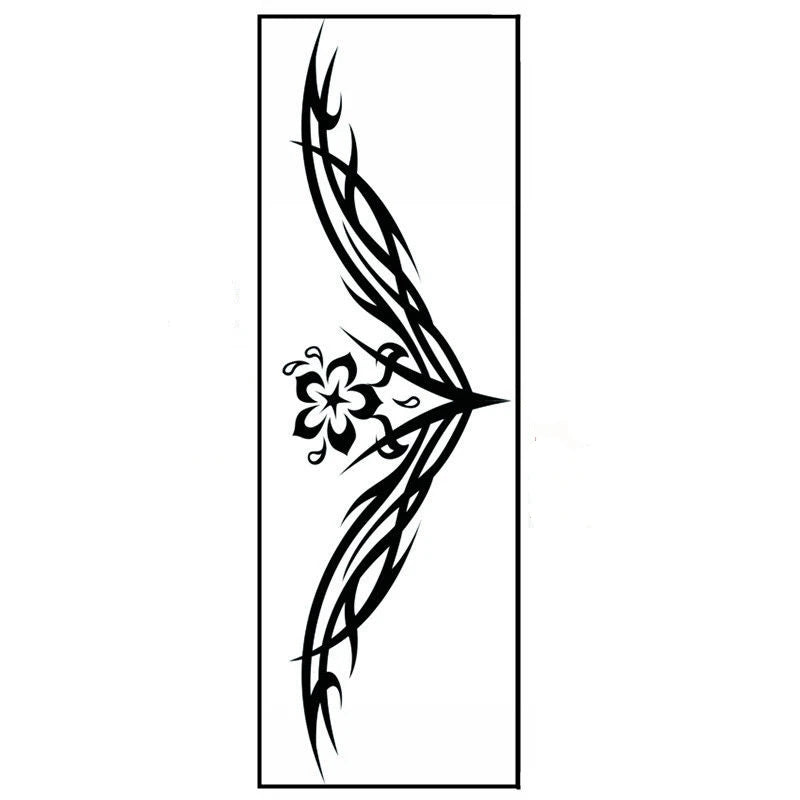 18pc/Lot Temporary Tattoo for Women Sexy Waist and Abdomen Concealer Body Art Temptation Long Totem Waterproof Tattoo Stickers