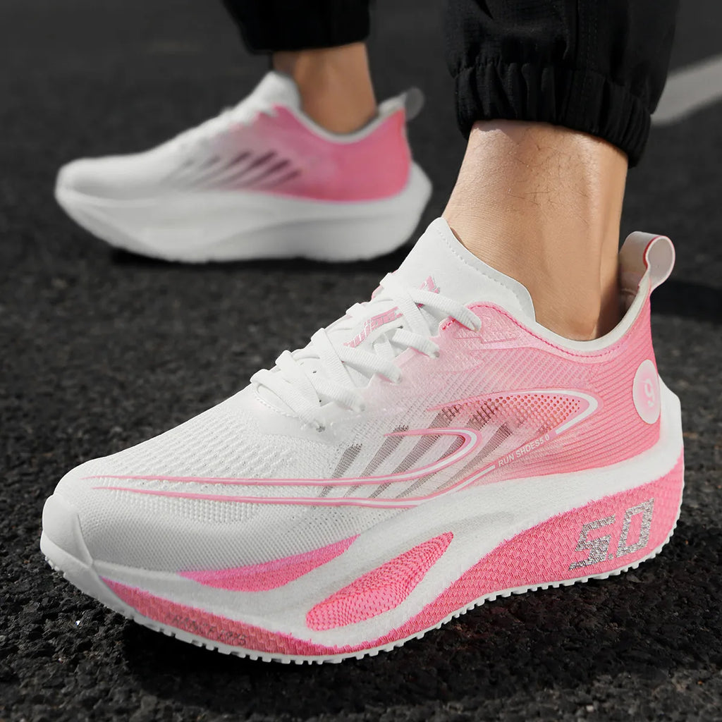 2026 Men's Ultra-Light Carbon Plate Speed Training with Trendy Sports Design EVA Insole for Autumn Season Casual Running Shoes