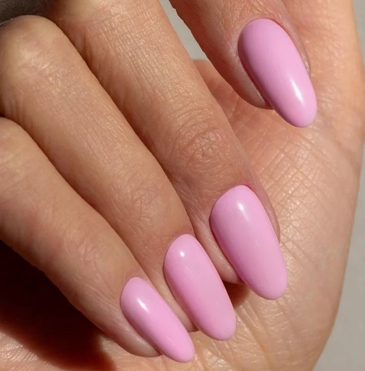 Wholesale 24 Pcs Short Round Nail Tips in Solid Color Simple Press on Nails Artificial Fingernails Candy False Nails 3100