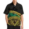 Hot Sale Summer Men Short Sleeve Shirt Tribal Print Plus Size Men Polynesian Shirts Island Casual Shirt