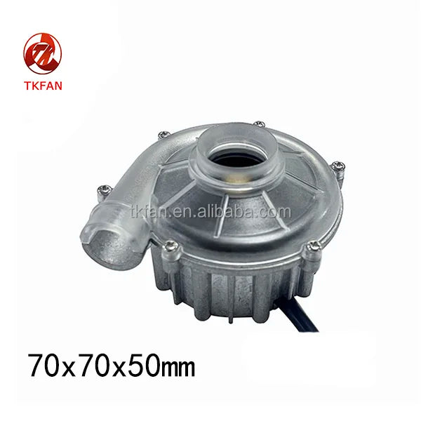 High Pressure 70mm Brushless DC 24V Fan Blower 17.8CFM Air Flow 8.8kPa Plastic Standing Retail Industries 12V Voltage OEM