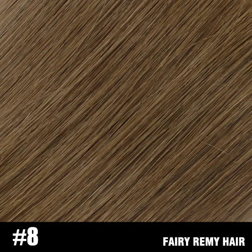 Fairy Remy Hair 20-22" Remy Keratin Flat Tip Human Hair Extensions Straight Capsules Natural Pre Bonded Hair 0.8g/Strand