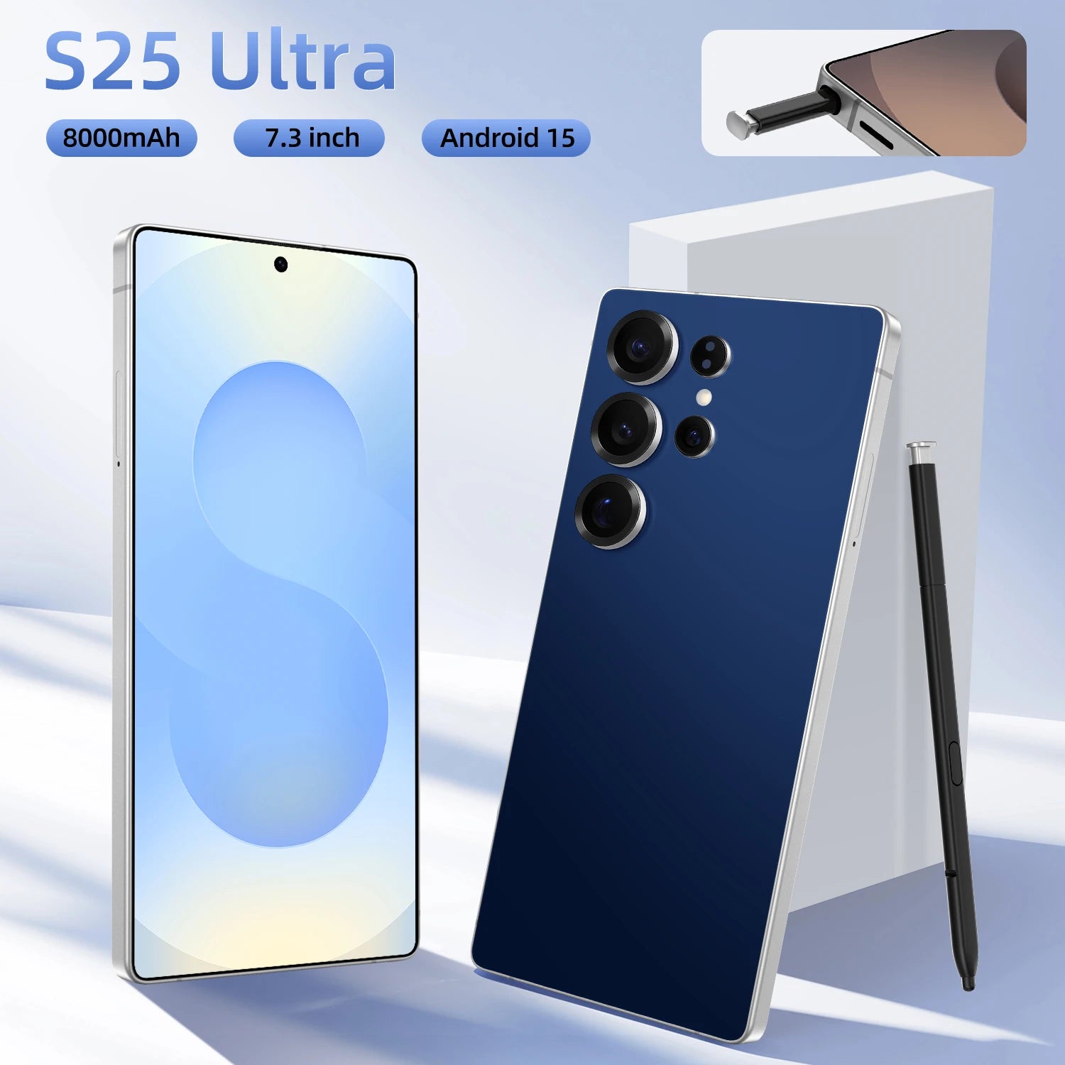 S25 Ultra Android 14 Smartphone 7.3 Inch HD Screen 12GB+512GB 5G 108MP 120W Deca Core CPU Original & Unlocked Express Shipping