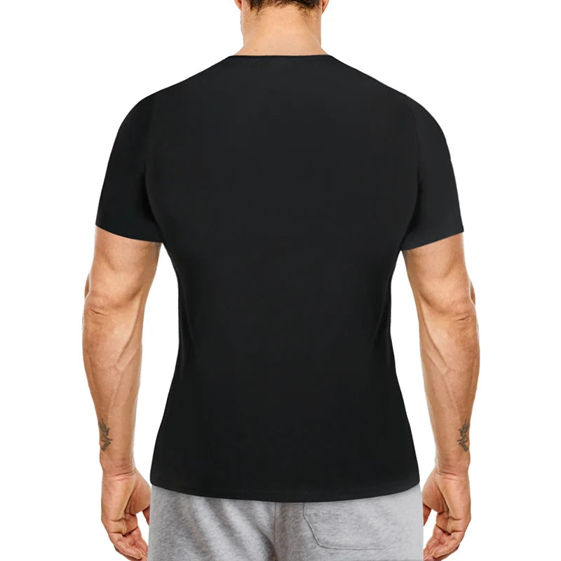 Professional Private Label Boxing Sauna Suit t Shirt Heat Trapping Weight Loss Sweat Suit for Men