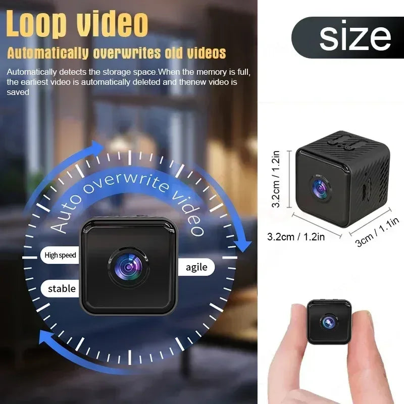 X2 1080P HD Mini Camera Wifi Infrared Night Vision Wireless Home Security Camera IP CAM Motion Detection Monitor Remote CCTV