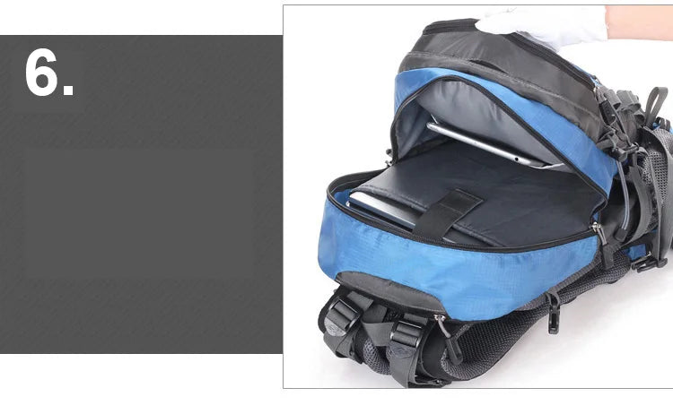 40L Outdoor Climbing Mountaineering Backpack Waterproof Functional Men Women Sports Bag Hiking Traveling Bag