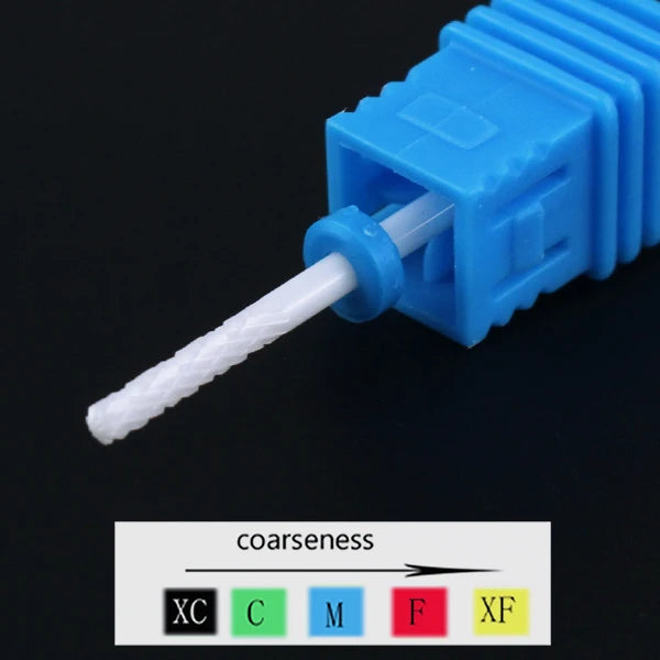 Ceramic Nail Drill Bit Milling Cutter for Electric Manicure Drill Bits Flame Corn Files for Pedicure Machine Polish Accessory