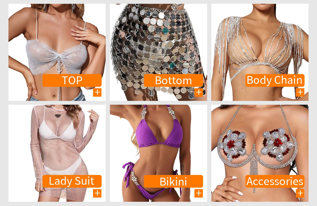 2022 New Arrivals Women Hollow Crystal Fishnet Top Bra With Rhinestone Diamond Crop Top Women