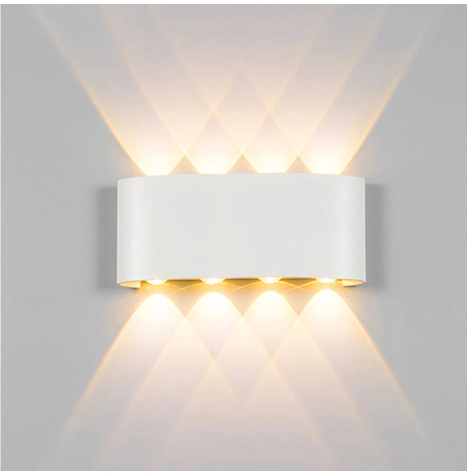 LED Wall Light IP65 Outdoor Waterproof Garden Fence Aluminum Indoor Fashion Wall Lamp For Bedroom Bedside Living Room Stairs