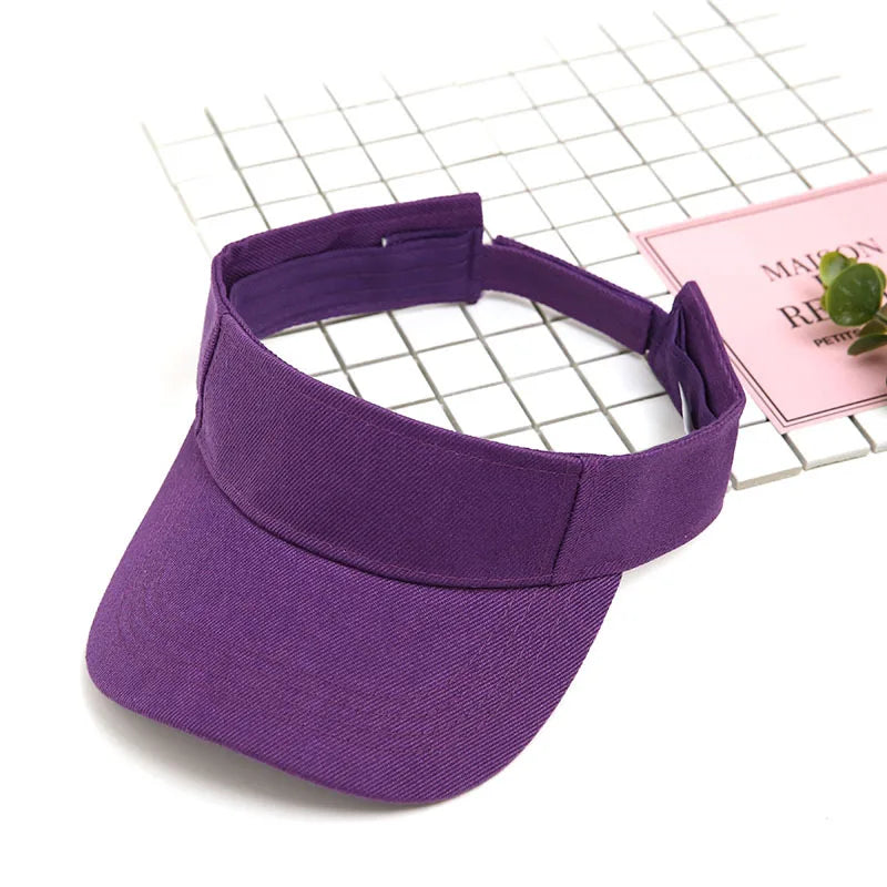 Tennis Visor Cap Solid Empty Top Cotton Men's Caps Visors for Women Baseball Hats Outdoor Sports Gorro Con Visera Dropshipping