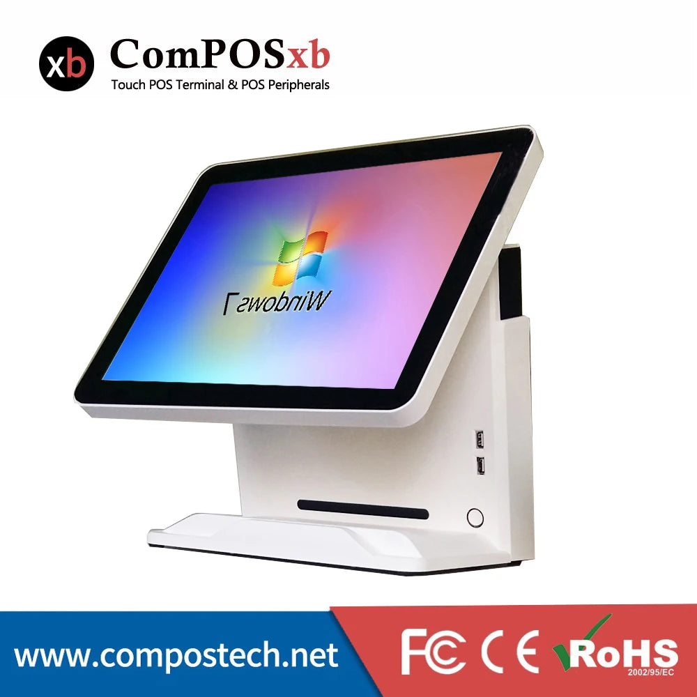Windows 10 All In One PC 15 Inch POS Terminal Capacitive Touch Monitor Cash register For Sale