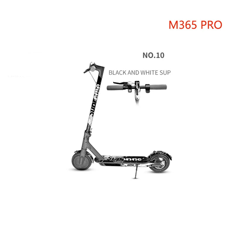 Electric Scooter Full Body PVC Sticker DIY Skateboard Sticker Scooter Pedal Stickers Decal For Xiaomi M365/PRO