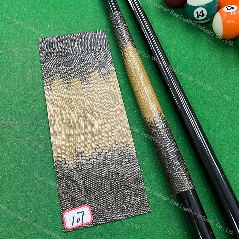 Genuine Cow Skin Pool Billiards Cue Grips Non-Slip Protective Sleeve Wrap with Different Print Pattern Genuine Leather Club Wrap