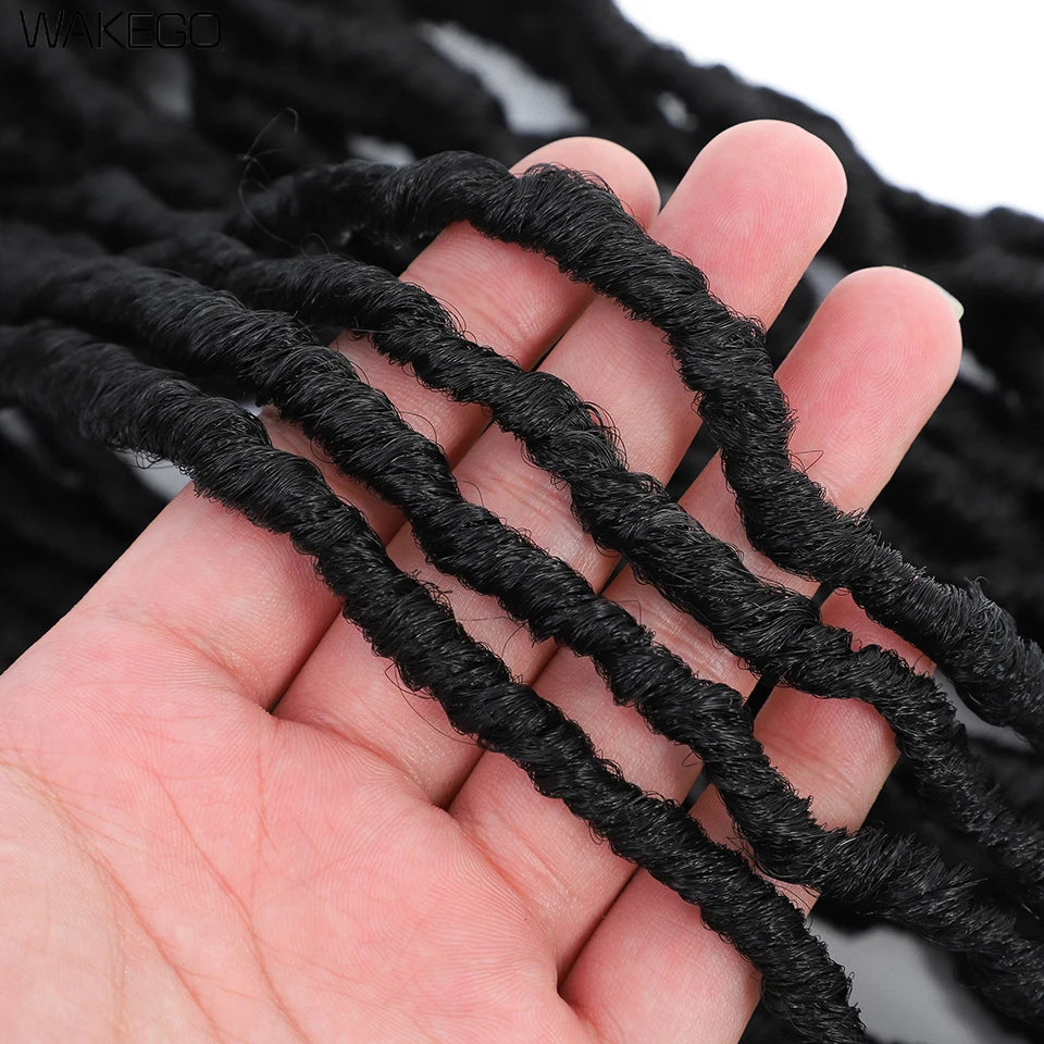 Top Faux Dreadlocks Extension 36 pulgadas Super Long New Faux Locks Crochet Braid Bouclé Pre Extended New Soft Locs Crochet Hair