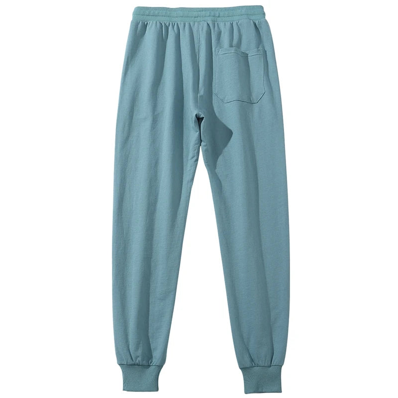 Vintage Sports Sweatpants Spring Autumn New Cotton Brown Joggers Fitness Casual Pencil Pants Loose Home Comfortable Sweatpants