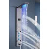 Modern OEM ODM DIY Customized Wall Mounted Bathroom Shower Faucet Mixer Tap Stainless Steel SPA Back Jet Massage Shower Panel