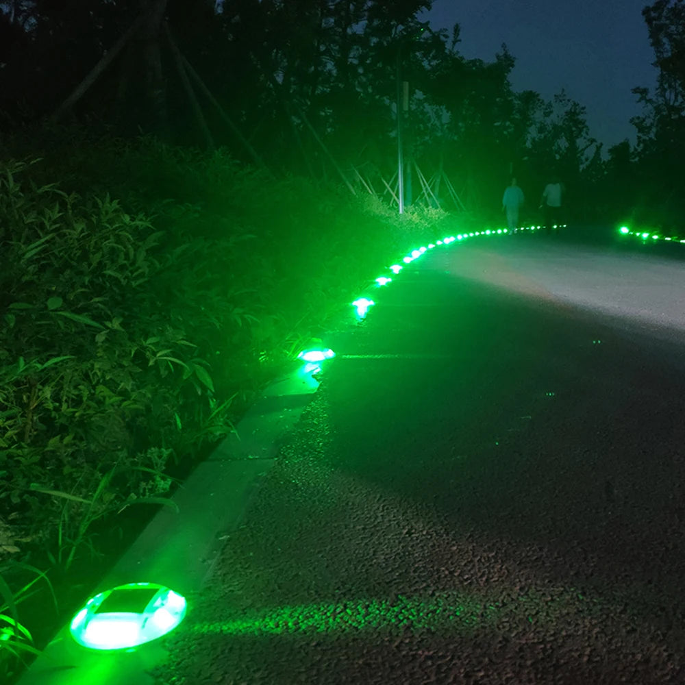 IP65 Solar Deck Lights Driveway Dock LED Light Outdoor Waterproof Road Stud for Step Sidewalk Stair Garden Pathway Yard