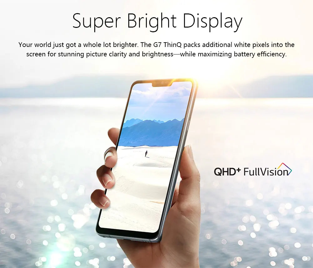 Unlocked LG G7 ThinQ G710N /G710VM 4GB+64GB Snapdragon 845 4G LTE Android Octa Core Rear Camera Dual 16MP 6.1" Mobile Phone