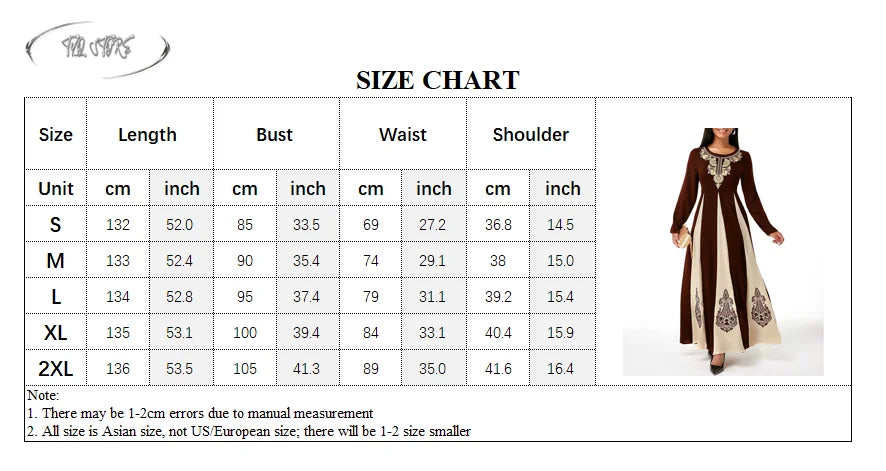 Elegant Muslim Dress for Women 2021 Fall O Neck Long Sleeve Islamic Arabic Abaya Robe Patchwork Print Turkey Eid Mubarak Vestido