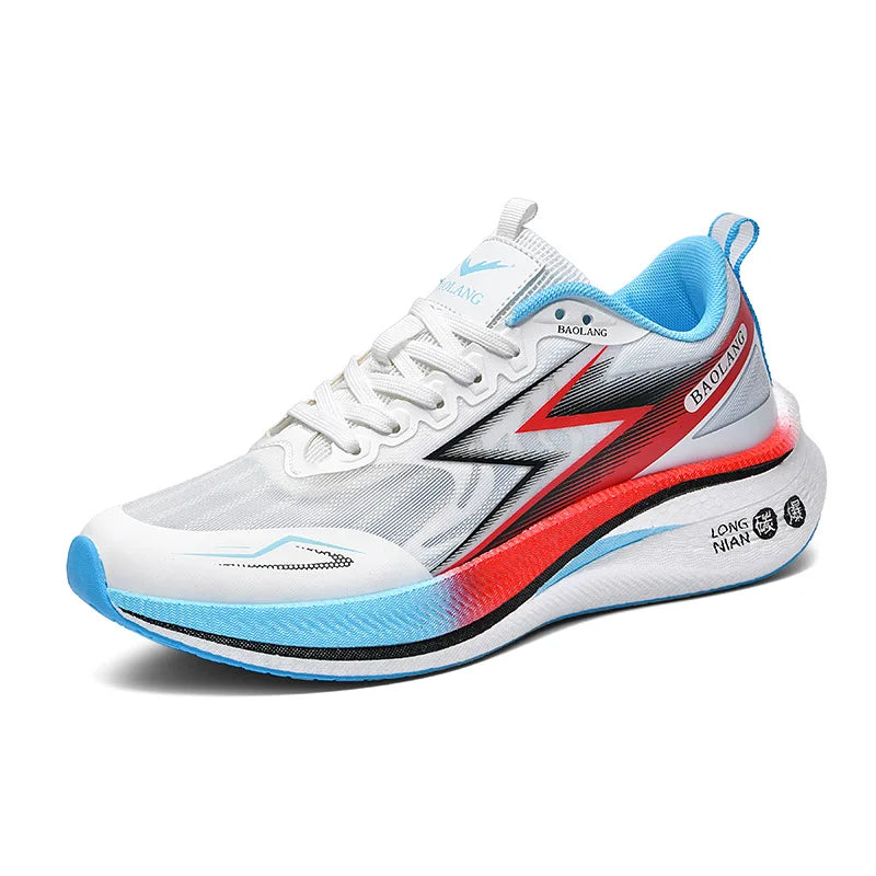 Men's Sports Running Shoes Breathable New Marathon Running Shoes Soft Elastic Cushioned Anti-slip Wear-resistant Sports Shoes