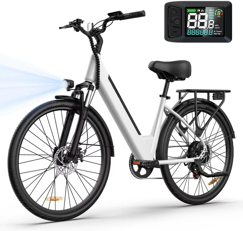750W 36V13Ah 20MPH 40 Miles Electric Bicycle 26*1.95 Inch UL Certified Electric Bike Shopping  for Daily Grocery