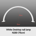 Freem LOGO 48W Beauty Salon Fill Light Half-Moon Shaped Nail Care Desktop Arch Ring Led Lights Fake Nail Art Light Manicure Lamp