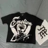 American Fashion Brand MIXED EMOTION Cotton Short Sleeved T-shirt Short Top