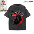 Oversized Vintage Retro Dark Reaper Streetwear Print Tshirt USA Stock Wholesale Y2K Casual Tee
