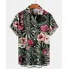 Full Printing Hawaiian Blouse Sublimation Summer Wear Casual Digital Print Button up Short Sleeve Men's Beach Hawaiian Shirts